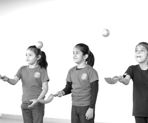 Children playing catch
